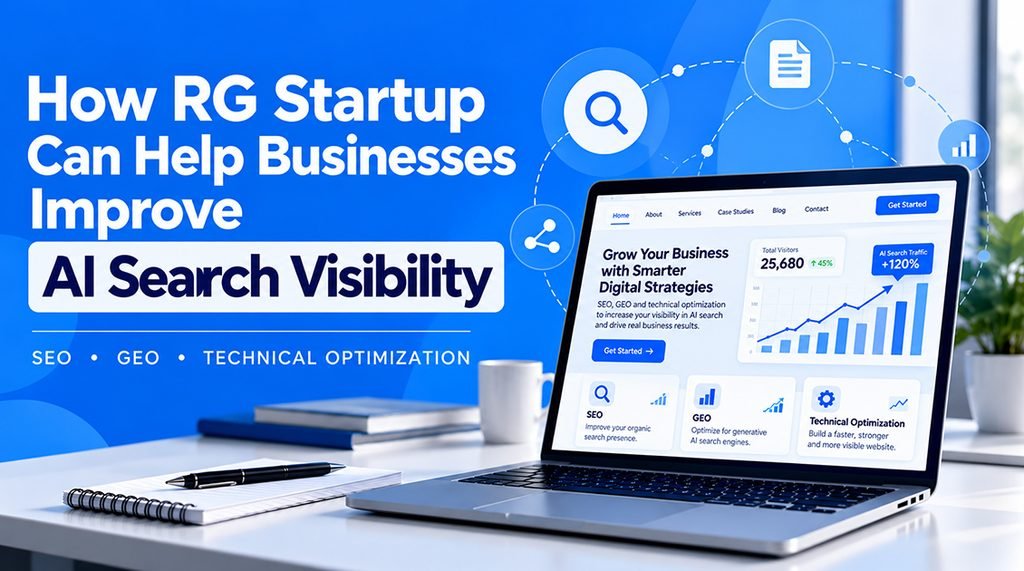 How RG Startup Can Help Businesses Improve AI Search Visibility.