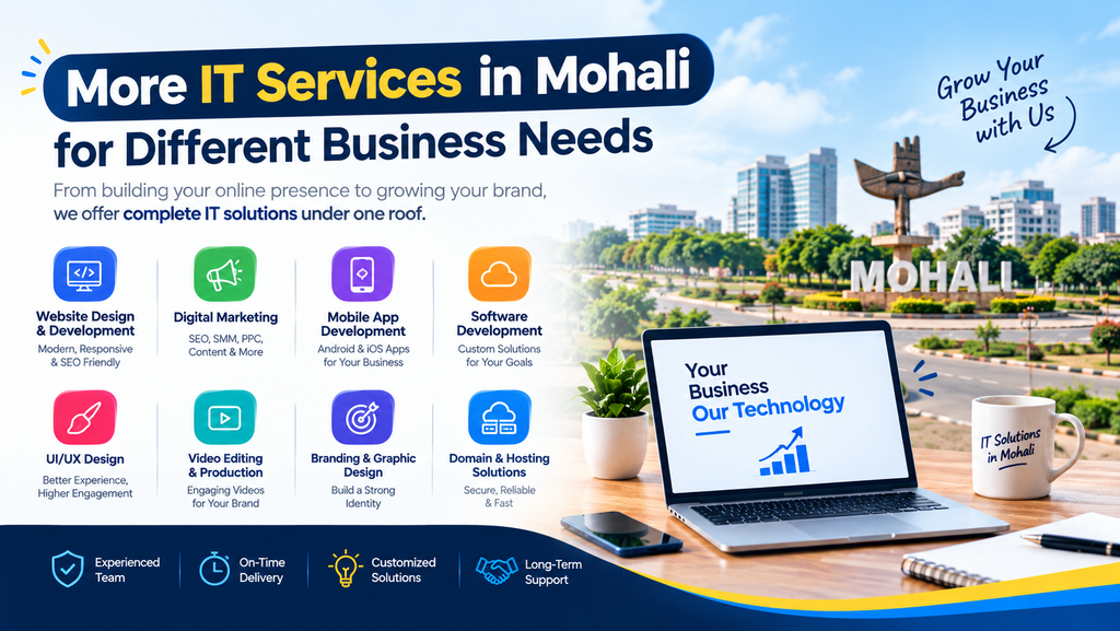 More IT Services in Mohali for Different Business Needs