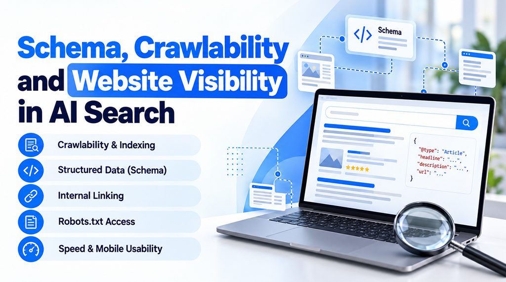 Schema, Crawlability and Website Visibility in AI Search