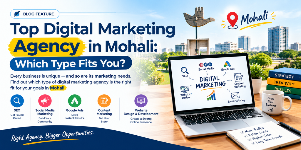 Top Digital Marketing Agency in Mohali Which Type Fits You